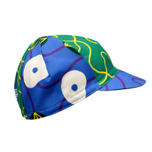 Load image into Gallery viewer, BFF x Headdy Blue and Green Flower Cycling Cap