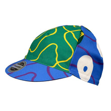 Load image into Gallery viewer, BFF x Headdy Blue and Green Flower Cycling Cap