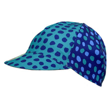 Load image into Gallery viewer, BFF x Headdy Blue and Green Polka Dot Cycling Cap